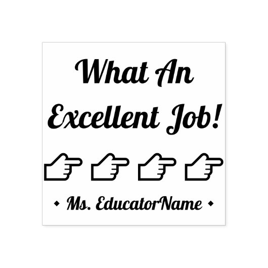 Tampons Encreurs "Quel Excellent Travail !" Timbre en caoutchouc de (Impression)