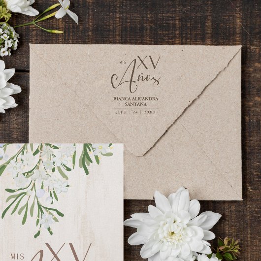 Tampons Encreurs Quinceañera espagnol Russe fantique Typographie