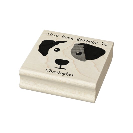 Tampons Encreurs Quizzical Happy Dog Ce Livre Appartient À (Tampon)