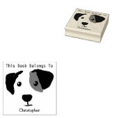 Tampons Encreurs Quizzical Happy Dog Ce Livre Appartient À (Tamponné)