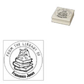 Tampons Encreurs Rag Doll Chat, Livre De La Bibliothèque De (Tamponné)