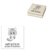 Tampons Encreurs Rainbow Confetti Cute Kitty Chat Joyeux Anniversai (Tamponné)
