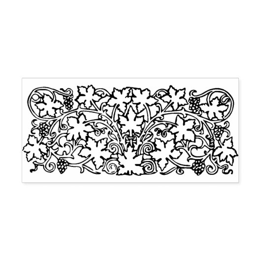 Tampons Encreurs raisins vignes feuilles timbre d'art (Impression)