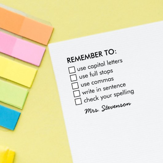 TAMPONS ENCREURS RAPPELEZ-VOUS À LA SIGNATURE DE L'ENSEIGNANT DE L'