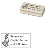 TAMPONS ENCREURS RAPPELEZ-VOUS PUNCTUATION CHARLIE DOG RUBBER STAMP (Tamponné)
