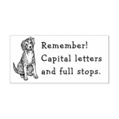 TAMPONS ENCREURS RAPPELEZ-VOUS PUNCTUATION CHARLIE DOG RUBBER STAMP (Impression)