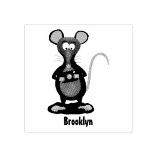 Tampons Encreurs Rat drôle avec dessin animé de la caméra