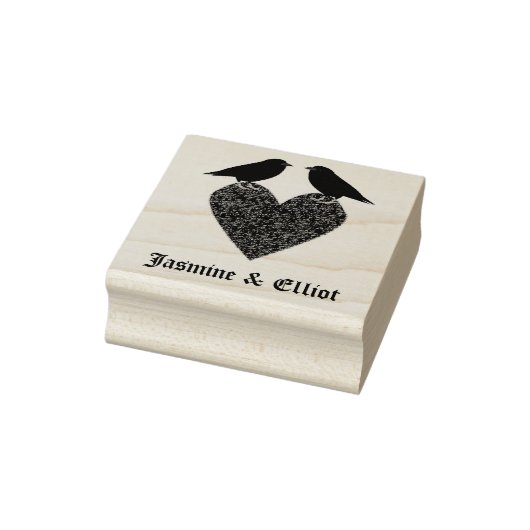 Tampons Encreurs Ravens gothiques et Black Heart Custom (Tampon)