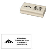 Tampons Encreurs Real Estate Golden House Logo Modern Realtor (Tamponné)