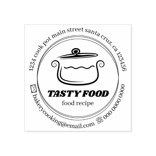 Tampons Encreurs Recettes de cuisine nourriture (Impression)