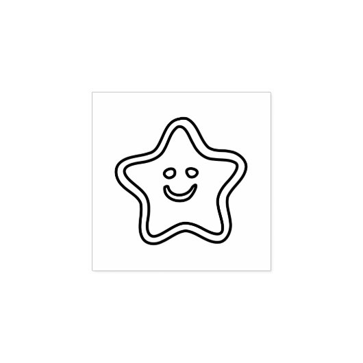 Tampons Encreurs Récompense "Happy Star" (1" x 1") (Impression)