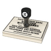 Tampons Encreurs Réçu avec remerciements avec nom, adresse et date (Tampon)