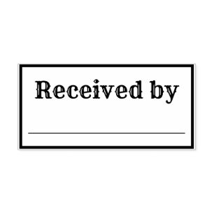 Tampons Encreurs Reçu Par Timbre En Caoutchouc