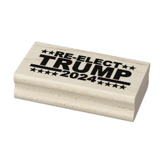 TAMPONS ENCREURS RÉÉLECTION DE DONALD TRUMP 2024 STAMP WOOD ART