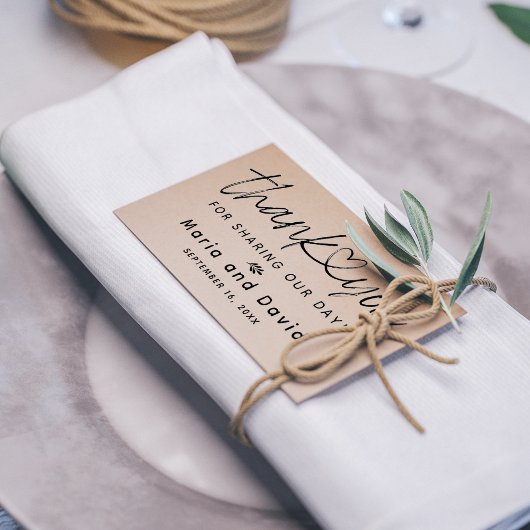 Tampons Encreurs Remerciement de mariage simple