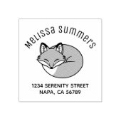 Tampons Encreurs Renard couché, Adresse d'arc gravée (Impression)