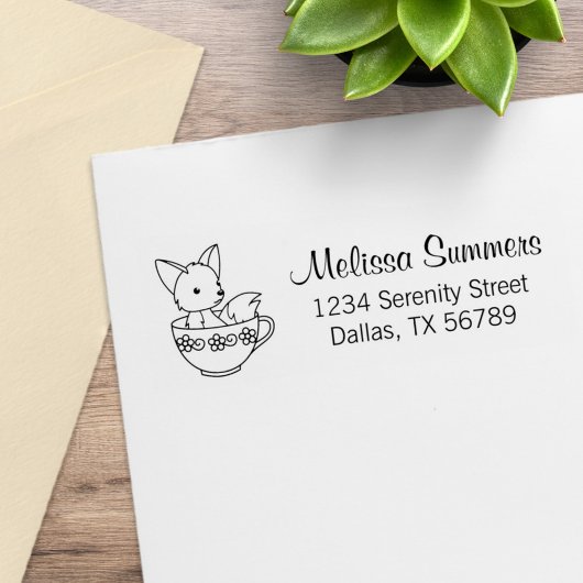 Tampons Encreurs Renard dans une adresse de Teacup