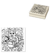 Tampons Encreurs Renard de bébé avec Timbre en caoutchouc de champi (Tamponné)