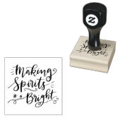 Tampons Encreurs Rendre les esprits brillants script manuscrit (Tamponné)