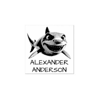 Tampons Encreurs Requin Denté Personnaliser