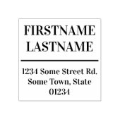 Tampons Encreurs Respectable, propre, élégant Nom + Adresse (Impression)