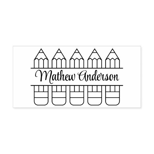 Tampons Encreurs Retour à l'école Nom de famille Thème (Impression)