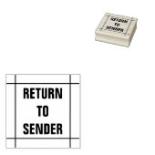 Tampons Encreurs "RETOUR À L'ENVOI" Dans les lignes (Tamponné)