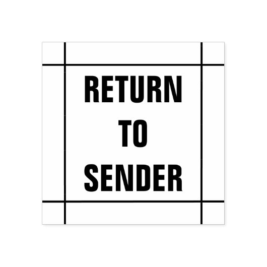 Tampons Encreurs "RETOUR À L'ENVOI" Dans les lignes (Impression)