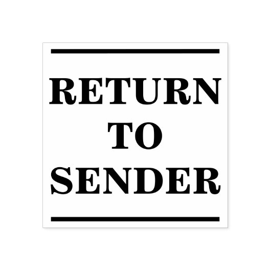Tampons Encreurs "RETOUR À L'ENVOI" + Lignes solides (Impression)