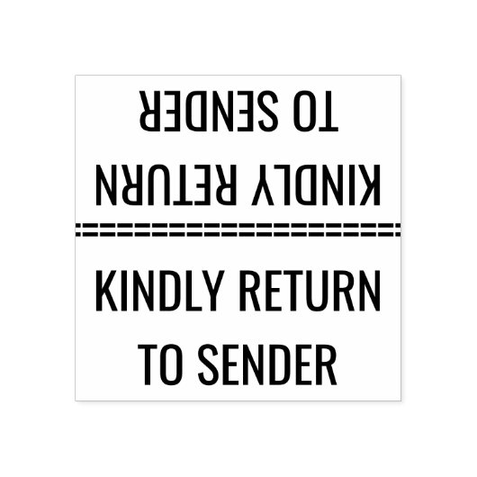 Tampons Encreurs "RETOUR À L'ENVOI" Timbre en caoutchouc (Impression)