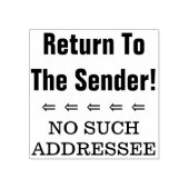 Tampons Encreurs "Retour À L'Expéditeur !", "PAS D'ADRESSE DE CE TY (Impression)