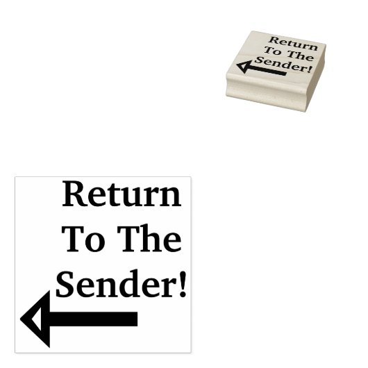 Tampons Encreurs "Retour À L'Expéditeur !" + Timbre En Caoutchouc F (Tamponné)