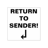 Tampons Encreurs "RETOUR À SENDER !" Timbre en caoutchouc (Impression)