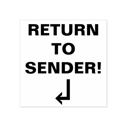 Tampons Encreurs "RETOUR À SENDER !" Timbre en caoutchouc (Impression)
