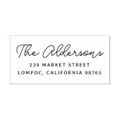 Tampons Encreurs Retour Adresse écriture moderne Nom de famille (Impression)