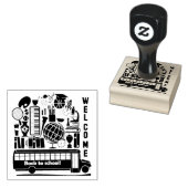 Tampons Encreurs Retourner à l'école timbre caoutchouc (Tamponné)