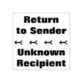 Tampons Encreurs "Retourner à l'expéditeur", "Destinataire inconnu" (Impression)