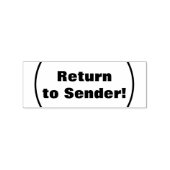 Tampons Encreurs "Retourner à l'expéditeur !" + Lignes courbes (Tamponné)