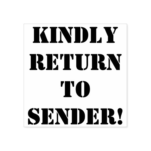 Tampons Encreurs "RETOURNEZ À L'ENVOI !" Timbre en caoutchouc (Impression)