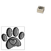 Tampons Encreurs Retro 80s jeu vidéo 8 bits Pixel Art Chien Paw Pat (Tamponné)
