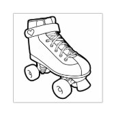 Tampons Encreurs Retro 80s mignonne Cartoon Roller Patinage (Impression)
