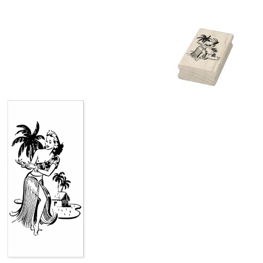 Tampons Encreurs Retro Hula (Tamponné)