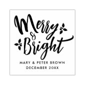 Tampons Encreurs Retro Jote Merry Et Belle Typographie De Noël (Impression)
