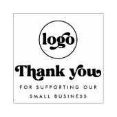 Tampons Encreurs Retro merci de soutenir notre logo d'entreprise (Impression)