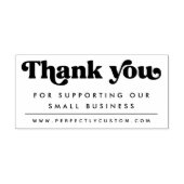 Tampons Encreurs Retro merci de soutenir notre URL d'entreprise (Impression)