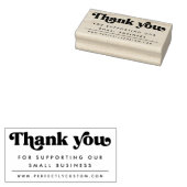 Tampons Encreurs Retro merci de soutenir notre URL d'entreprise (Tamponné)