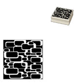 Tampons Encreurs Retro Squares Pattern (Tamponné)