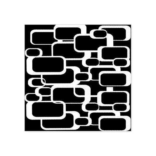 Tampons Encreurs Retro Squares Pattern (Impression)