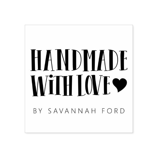 Tampons Encreurs Rétro stylé artisanal avec amour (Impression)