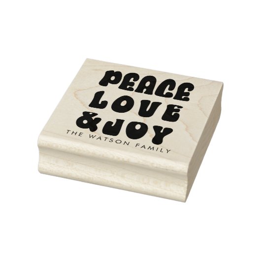 Tampons Encreurs Retro Super Peace Love Joie Holiday (Tampon)